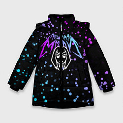 Куртка зимняя для девочки ПОШЛАЯ МОЛЛИ, цвет: 3D-черный