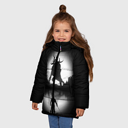 Куртка зимняя для девочки ВЕДЬМАК, цвет: 3D-светло-серый — фото 2