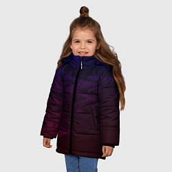Куртка зимняя для девочки Абстракция, цвет: 3D-красный — фото 2