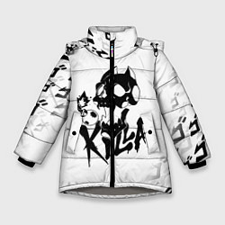 Куртка зимняя для девочки KILLER QUEEN, цвет: 3D-светло-серый