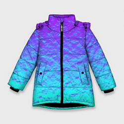 Куртка зимняя для девочки ПЕРЛАМУТР, цвет: 3D-черный