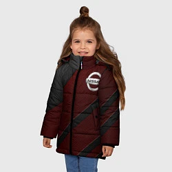Куртка зимняя для девочки Nissan, цвет: 3D-красный — фото 2