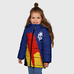 Куртка зимняя для девочки Manny Pacquiao, цвет: 3D-черный — фото 2