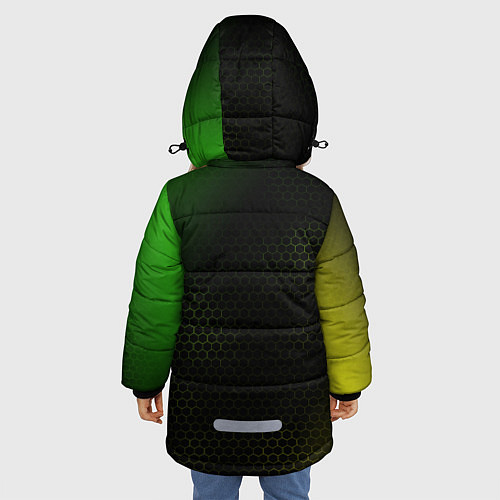 Зимняя куртка для девочки BRAWL STARS Leon / 3D-Черный – фото 4