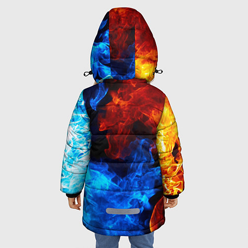 Зимняя куртка для девочки QUEEN / 3D-Черный – фото 4