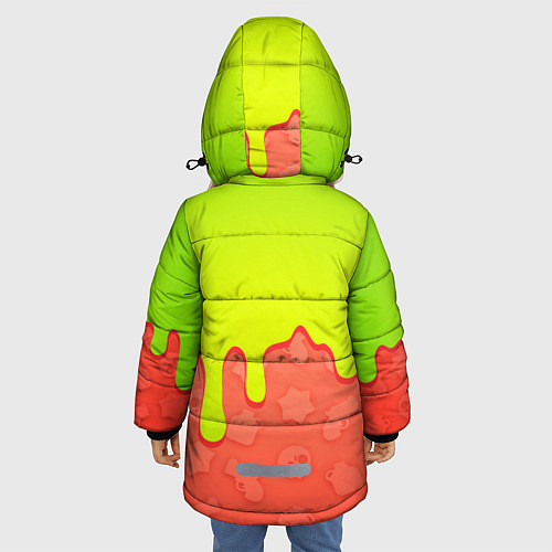 Зимняя куртка для девочки BRAWL STARS SPIKE / 3D-Черный – фото 4