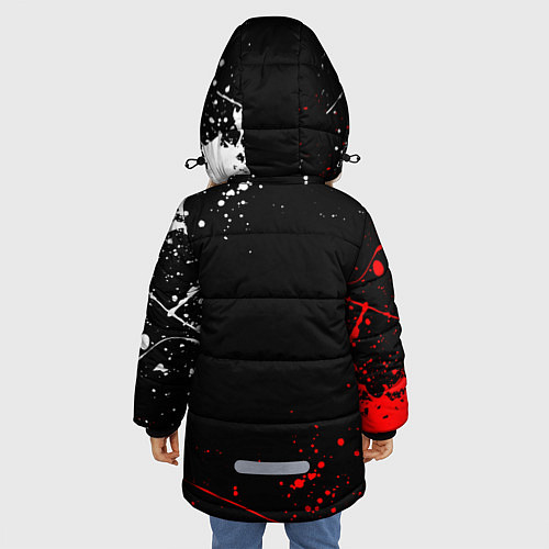 Зимняя куртка для девочки FORTNITE IKONIK / 3D-Черный – фото 4