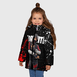 Куртка зимняя для девочки FORTNITE IKONIK, цвет: 3D-красный — фото 2
