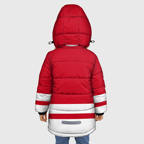 Зимняя куртка для девочки Детройт Ред Уингз / 3D-Черный – фото 4