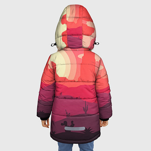 Зимняя куртка для девочки Brawl Stars / 3D-Черный – фото 4