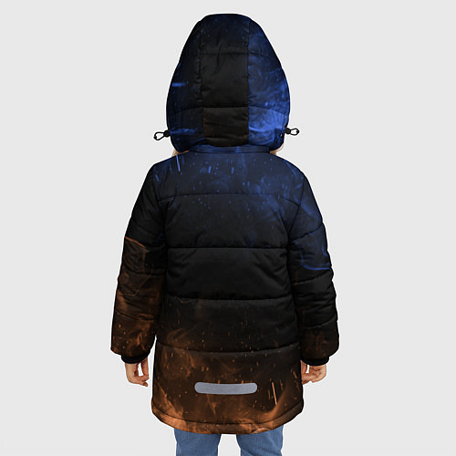 Зимняя куртка для девочки Brawl stars Leon / 3D-Черный – фото 4