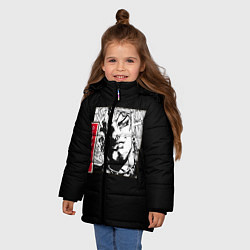 Куртка зимняя для девочки Jojos bizarre adventure Dio, цвет: 3D-черный — фото 2