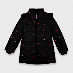 Зимняя куртка для девочки Butterflies night