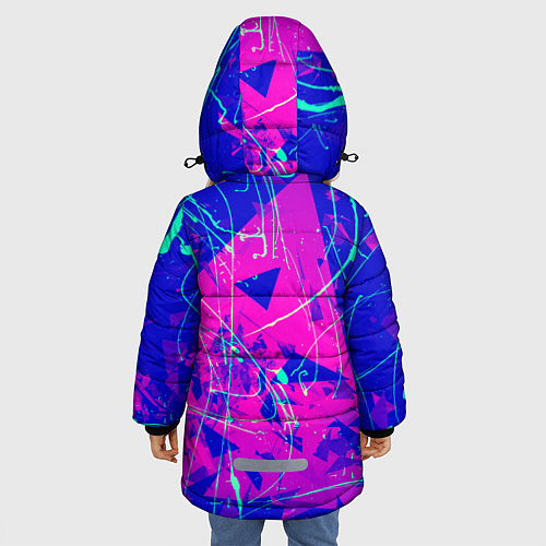 Зимняя куртка для девочки Little Big: Rave / 3D-Черный – фото 4