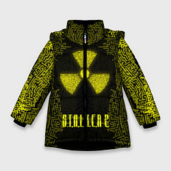 Куртка зимняя для девочки Stalker Oko, цвет: 3D-черный