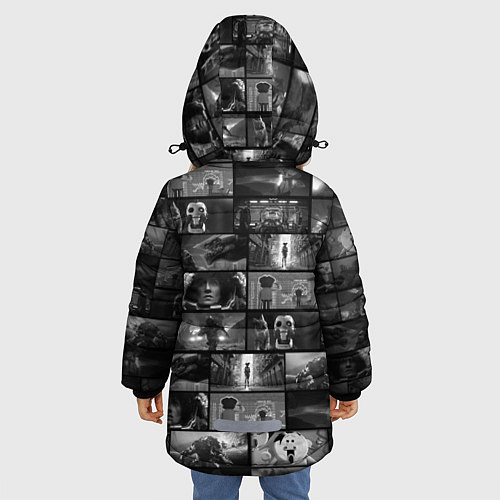 Зимняя куртка для девочки LOVE DEATH ROBOTS LDR / 3D-Черный – фото 4