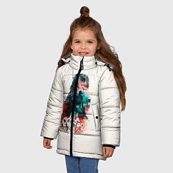 Куртка зимняя для девочки Twin Peaks, цвет: 3D-черный — фото 2