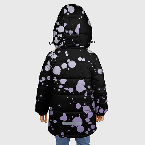 Зимняя куртка для девочки JoJo Bizarre Adventure / 3D-Черный – фото 4