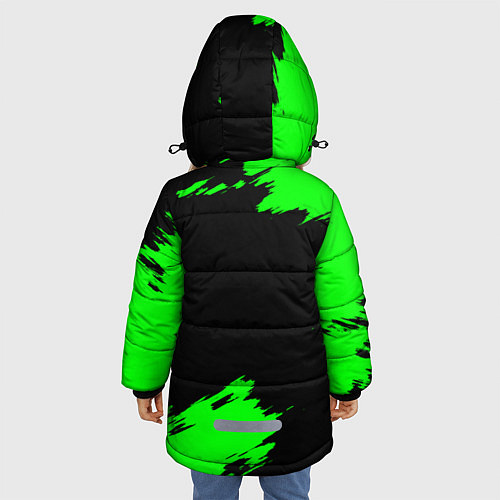 Зимняя куртка для девочки The ACDC famely / 3D-Черный – фото 4