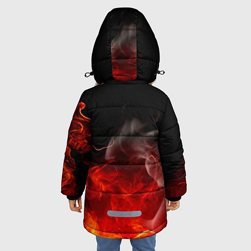 Зимняя куртка для девочки ACDC / 3D-Черный – фото 4