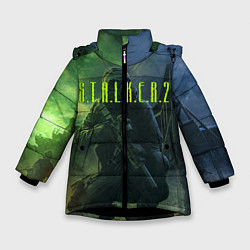 Куртка зимняя для девочки STALKER 2, цвет: 3D-черный