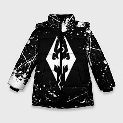 Куртка зимняя для девочки THE ELDER SCROLLS, цвет: 3D-черный