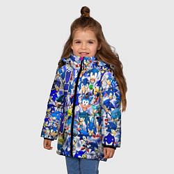 Куртка зимняя для девочки Sonik, цвет: 3D-светло-серый — фото 2