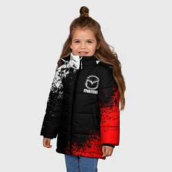 Куртка зимняя для девочки MAZDA, цвет: 3D-светло-серый — фото 2