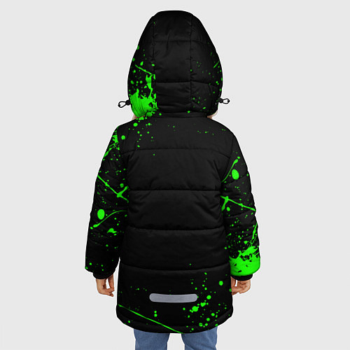 Зимняя куртка для девочки BRAWL STARS VIRUS 8-BIT / 3D-Черный – фото 4