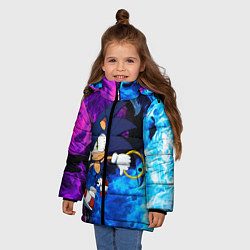 Куртка зимняя для девочки SONIC, цвет: 3D-черный — фото 2