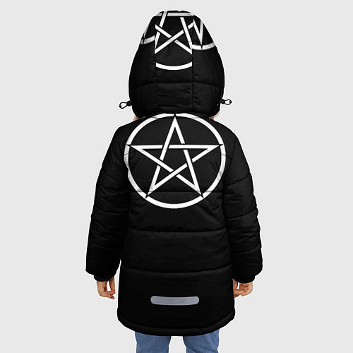 Зимняя куртка для девочки Сатана / 3D-Черный – фото 4