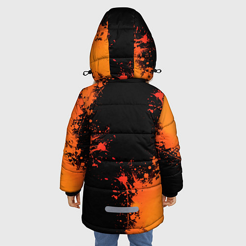 Зимняя куртка для девочки DOOM Eternal / 3D-Черный – фото 4
