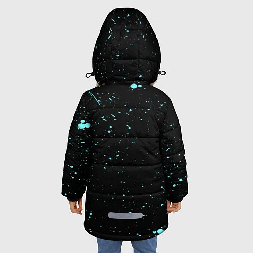 Зимняя куртка для девочки UNDERTALE / 3D-Черный – фото 4