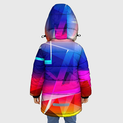 Зимняя куртка для девочки Sonic / 3D-Черный – фото 4