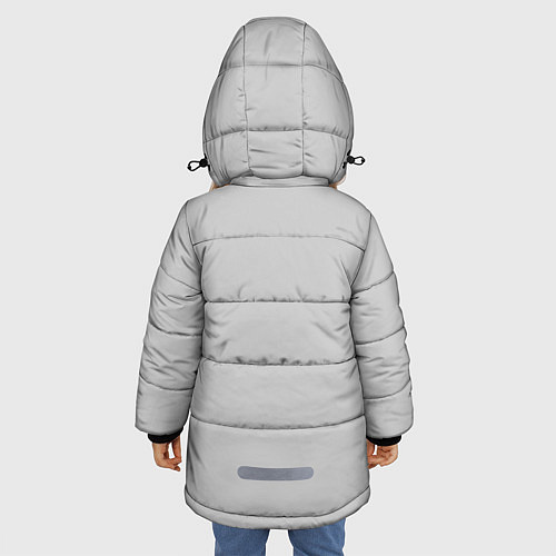 Зимняя куртка для девочки BTS Kim SeokJin / 3D-Черный – фото 4