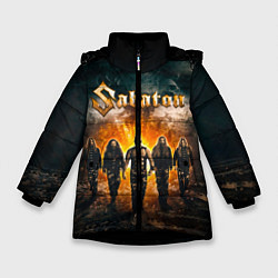 Куртка зимняя для девочки Sabaton, цвет: 3D-черный