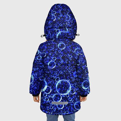 Зимняя куртка для девочки Пузыри / 3D-Черный – фото 4