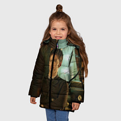 Куртка зимняя для девочки ЛЮБИМЫЙ ДОКТОР, цвет: 3D-черный — фото 2