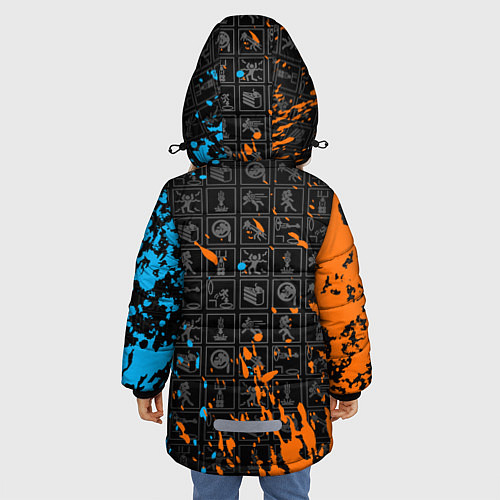 Зимняя куртка для девочки PORTAL 2 / 3D-Черный – фото 4