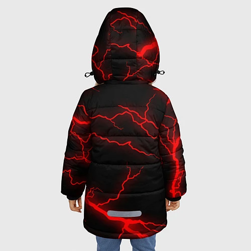 Зимняя куртка для девочки DOOM ETERNAL / 3D-Черный – фото 4
