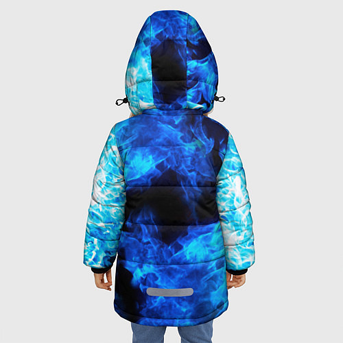 Зимняя куртка для девочки BRAWL STARS LEON SHARK / 3D-Черный – фото 4
