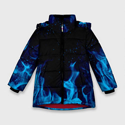 Куртка зимняя для девочки СИНИЙ ОГОНЬ, цвет: 3D-красный