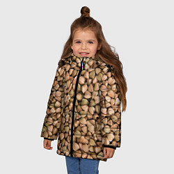 Куртка зимняя для девочки Гречка Греча, цвет: 3D-черный — фото 2