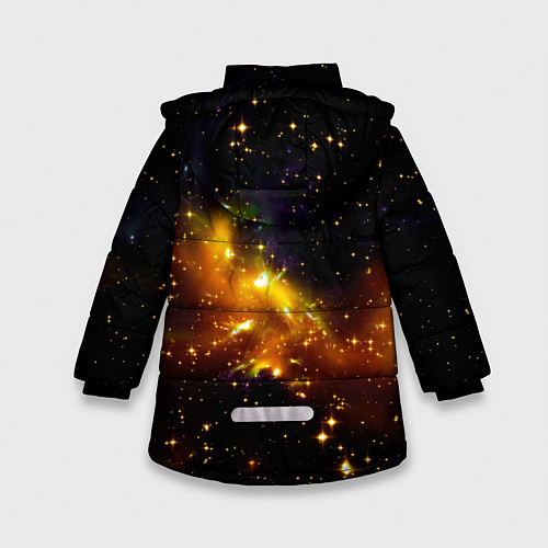 Зимняя куртка для девочки STARS / 3D-Светло-серый – фото 2