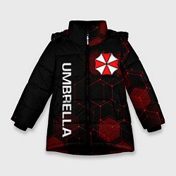 Куртка зимняя для девочки UMBRELLA CORP, цвет: 3D-черный