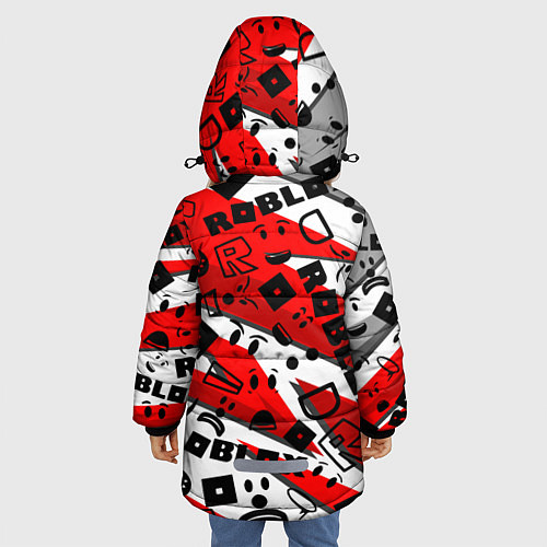 Зимняя куртка для девочки Roblox / 3D-Черный – фото 4