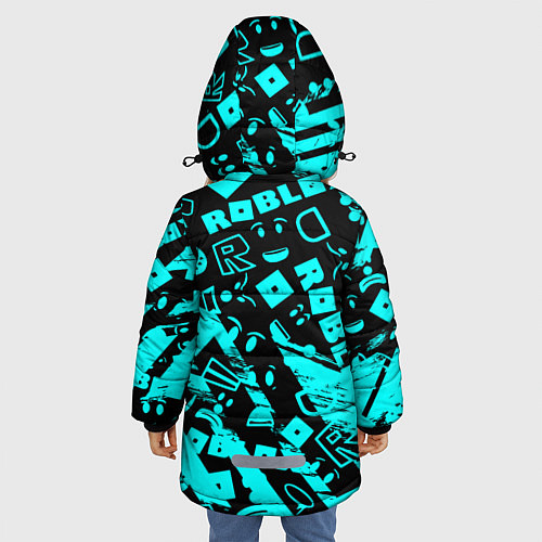 Зимняя куртка для девочки Roblox / 3D-Черный – фото 4