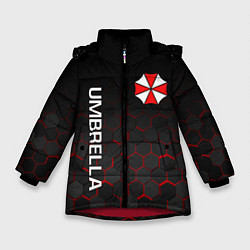 Куртка зимняя для девочки UMBRELLA CORP, цвет: 3D-красный