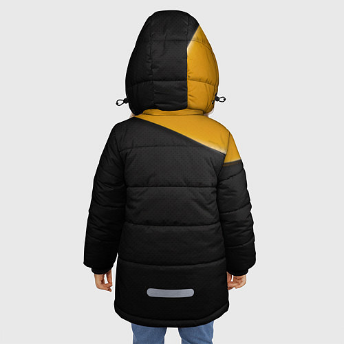 Зимняя куртка для девочки Lamborghini / 3D-Черный – фото 4