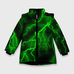 Зимняя куртка для девочки МОЛНИЯ GREEN NEON